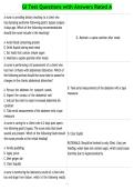 GI Test Questions with Answers Rated A