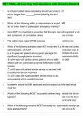 EMT FINAL-JB Learning Test Questions with Answers Rated A