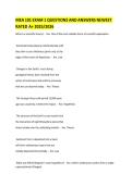 MEA 101 EXAM 1 QUESTIONS AND ANSWERS NEWEST RATED A&plus; 2025&sol;2026
