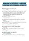WGU D355 ACTUAL EXAM PAPER 2026 QUESTIONS WITH ANSWERS GRADED A&plus;