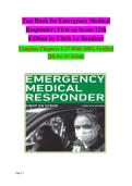 Test Bank for Emergency Medical  Responder&colon; First on Scene 12th  Edition by Chris Le Baudour  Complete Chapters 1-27 With 100&percnt; Verified  Q&As&vert; A&plus; Grade