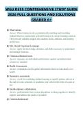 WGU D355 COMPREHENSIVE STUDY GUIDE 2026 FULL QUESTIONS AND SOLUTIONS GRADED A&plus;