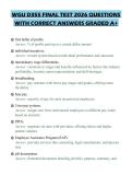 WGU D355 FINAL TEST 2026 QUESTIONS WITH CORRECT ANSWERS GRADED A&plus;