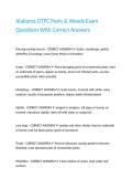 Alabama OTPC Pests & Weeds Exam Questions With Correct Answers&period;