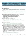 WGU D355 PRACTICE EXAMINATION 2026 QUESTIONS WITH ANSWERS GRADED A&plus;