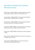 IDRL 308 Unit 2 Definitions Exam Questions With Correct Answers