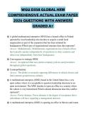 WGU D358 GLOBAL HRM COMPREHENSIVE ACTUAL EXAM PAPER 2026 QUESTIONS WITH ANSWERS GRADED A&plus;