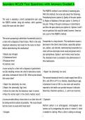 Saunders NCLEX Test Questions with Answers Graded A