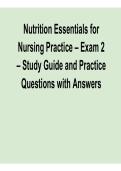 Nutrition and Diet Exam Questions &ndash; Practice Test & Answers PDF &ndash; Latest 2026 Study Guide
