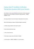 Enphase Solar PV Installation Certification Training Exam Questions With Correct Answers