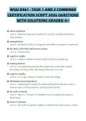 WGU D361 - TASK 1 AND 2 COMBINED CERTIFICATION SCRIPT 2026 QUESTIONS WITH SOLUTIONS GRADED A&plus;