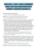 WGU D361 - TASK 1 AND 2 COMBINED FINAL TEST 2026 QUESTIONS WITH CORRECT ANSWERS GRADED A&plus;
