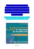TEST BANK for Evidence-Based  Practice in Nursing & Healthcare&colon; A  Guide to Best Practice 5th Edition by  Bernadette Mazurek Melnyk & Ellen  Fineout-Overholt