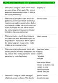 EDAPT&colon; Altered Perfusion Test Questions and Answers Rated A