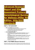 Test Bank for Nursing for Wellness in Older Adults 9th Edition by Carol A&period; Miller &lpar;2026&sol;2027 Standards&rpar;