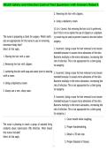 NCLEX Safety and Infection Control Test Questions with Answers Rated A