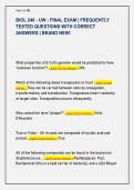 BIOL 240 - UW - FINAL EXAM &vert; FREQUENTLY  TESTED QUESTIONS WITH CORRECT  ANSWERS &vert; BRAND NEW&excl;