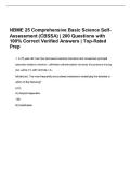 NBME 25 Comprehensive Basic Science Self-Assessment &lpar;CBSSA&rpar; &vert; 200 Questions with 100&percnt; Correct Verified Answers &vert; Top-Rated Prep