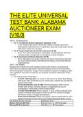 2026&sol;2027 Elite Alabama Auctioneer Exam Test Bank &lpar;V10&period;0&rpar; &vert; ASBA Licensing&comma; UCC 2-328 & Formulas Cheat Sheet