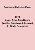 Business Statistics Exam Questions & Answers &vert; Study Guide PDF