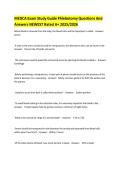 MEDCA Exam Study Guide Phlebotomy Questions And Answers NEWEST Rated A&plus; 2025&sol;2026