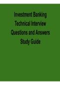 Investment Banking Technical Interview Questions and Answers Study Guide &ndash; Latest 2026 Prep Guide
