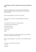 Aircraft Maintenance Test 2026 &ndash; Aviation Systems&comma; Inspection&comma; and Safety Study Guide