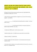 MEDICAL BILLING AND CODING PRACTICE EXAM&vert; MOSTLY TESTED COMPLETE QUESTIONS AND ANSWERS &vert; 2025 LATEST UPDATED &vert; GET IT CORRECT&excl;&excl;