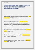CUSECO MIDTERM&sol;FINAL EXAM &vert; FREQUENTLY  TESTED QUESTIONS WITH CORRECT  ANSWERS &vert; BRAND NEW&excl; 