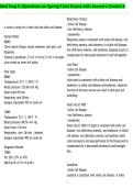 Med Surg II &lpar;Questions on Spring Final Exam&rpar; with Answers Graded A