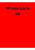 FNP Predictor Study Test Bank &ndash; Latest 2026 Family Nurse Practitioner Exam Prep Guide