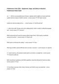 Maintenance Tools 2026 &ndash; Equipment&comma; Usage&comma; and Safety in Industrial Maintenance Study Guide