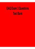 EAQ Exam 3 Questions Test Bank &ndash; Latest 2026 Study Guide & Practice Review