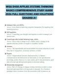 WGU D458 APPLIES SYSTEMS THINKING BASICS COMPREHENSIVE STUDY GUIDE 2026 FULL QUESTIONS AND SOLUTIONS GRADED A&plus;