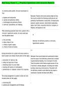 Med Surg&period; Exam 3 &lowbar;&lowbar; Practice Questions with Answers Rated A