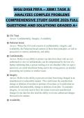WGU D458 PRFA &mdash; XBM1 TASK 3&colon; ANALYZES COMPLEX PROBLEMS COMPREHENSIVE STUDY GUIDE 2026 FULL QUESTIONS AND SOLUTIONS GRADED A&plus;