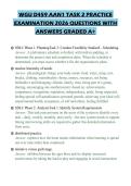 WGU D459 AAN1 TASK 2 PRACTICE EXAMINATION 2026 QUESTIONS WITH ANSWERS GRADED A&plus;