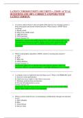 LATEST CYBERSECURITY &lpar;SECURITY&plus;&comma; CISSP&rpar; ACTUAL QUESTIONS AND 100&percnt; CORRECT ANSWERS WITH LATEST VERSION&period;