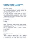 CCM PRACTICE ABI QUESTIONS AND CORRECT VERIFIED ANSWERS