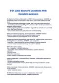 PSY 2200 Exam &num;1 Questions With Complete Answers