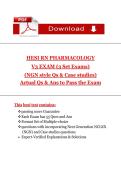 HESI RN PHARMACOLOGY   V3 EXAM &lpar;3 Set Exams&rpar;  &lpar;NGN style Qs & Case studies&rpar;   Actual Qs & Ans to Pass the Exam
