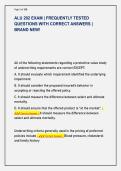 ALU 202 EXAM &vert; FREQUENTLY TESTED  QUESTIONS WITH CORRECT ANSWERS &vert;  BRAND NEW&excl;