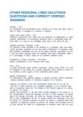 OTHER PERSONAL LINES SOLUTIONS QUESTIONS AND CORRECT VERIFIED ANSWERS