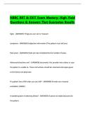 NBRC RRT EXIT Exam Mastery&colon; High-Yield Questions & Answers That Guarantee Results