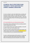ATI MENTAL HEALTH PROCTORED EXAM &vert;  FREQUENTLY TESTED QUESTIONS WITH  CORRECT ANSWERS &vert; BRAND NEW&excl; 