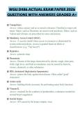 WGU D486 ACTUAL EXAM PAPER 2026 QUESTIONS WITH ANSWERS GRADED A&plus;