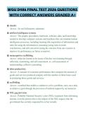 WGU D486 FINAL TEST 2026 QUESTIONS WITH CORRECT ANSWERS GRADED A&plus;