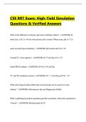 CSE RRT Exam&colon; High-Yield Simulation Questions & Verified Answers