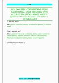 LRW EXAM PREP&sol;COMPREHENSIVE STUDY  GUIDE&sol;ACTUAL EXAM QUESTIONS WITH  ACCURATE SOLUTIONS&sol;NEWEST UPDATE  Questions and Correct Answers&sol; Latest Update &sol;  Already Graded
