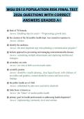 WGU D513 POPULATION RISK FINAL TEST 2026 QUESTIONS WITH CORRECT ANSWERS GRADED A&plus;